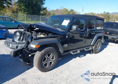 2021 Jeep Wrangler Unlimited Sport S 4X4 из США, поврежденный, VIN 1C4HJXDN3MW644514
